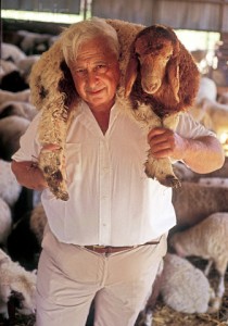 EXCLUSIVE PICTURE : Ariel Sharon Holding Sheep
